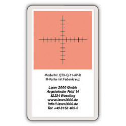 IR-Sensor cards with crosshairs