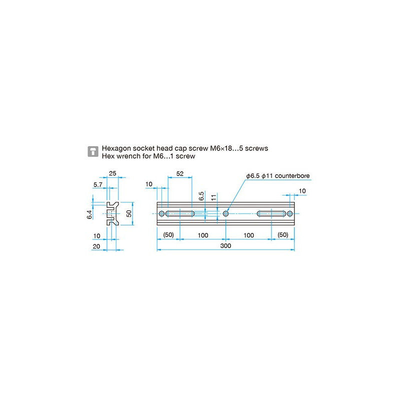 Medium Low-Profile Optical Rails