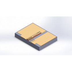 Schematic of DBR laser in Chip on Submount (CoS) packaging