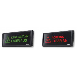 Laser Warning Sign red/green