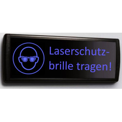 Warning Sign Laser Safety Goggle