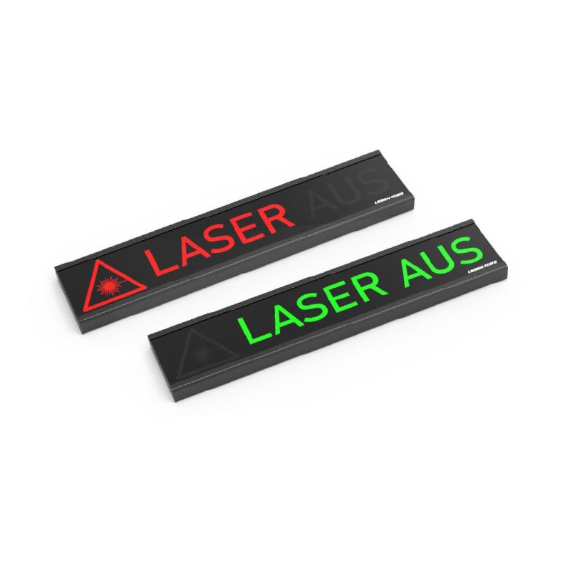 Laserwarnleuchte Deutsch