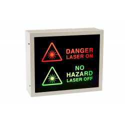 Illuminated Laser Warning Sign (2-Way)