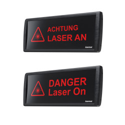 LED-Laserwarnleuchte/Laserwarnschild gross
