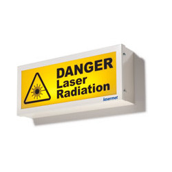 Panneau d'avertissement laser
